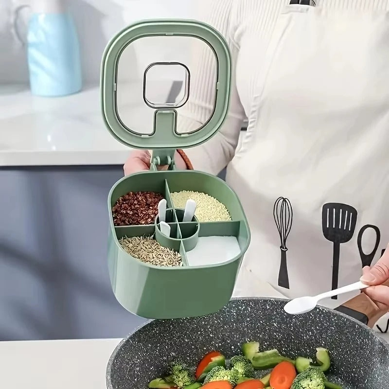 Kitchen Seasoning Box Four-Compartment Jar