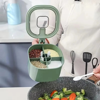 Kitchen Seasoning Box Four-Compartment Jar